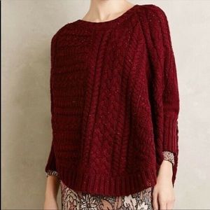Anthropologie Angel of the North Sweater Poncho